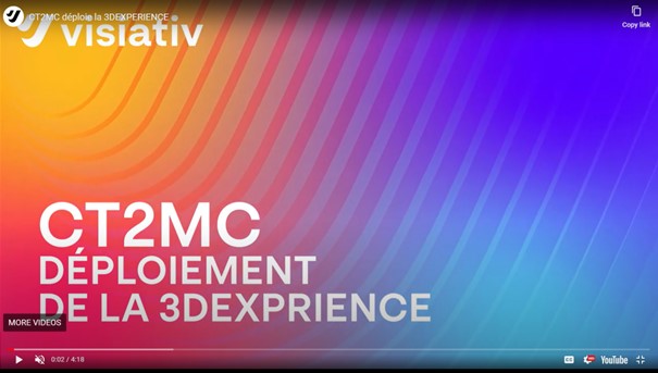 Lancement de la vidéo CT2MC 3DEXPERIENCE